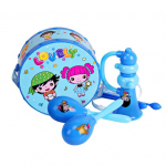 6 tk/komplekt Vanem-laps interaktsioon ABS Huvitavad sarvega k&auml;ed koputavad v&auml;ikelapse muusikalised m&auml;nguasjad beebi trummikomplekt sinine