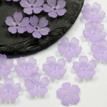 15 mm p&auml;rlmutter kirsi&otilde;ie mahuti akr&uuml;&uuml;list j&auml;&auml;tunud v&auml;rvitud lillehelmed isetegemise ehted tarvikud materjalid Frosted lilla