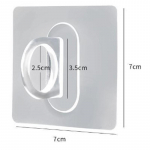 Lihtne seina k&uuml;lge kleepuv k&ouml;&ouml;gikonks Perforatsioonivaba vannituba Home Living Kleepkonks vaheseina kronstein Multifunktsionaalne riiulitugi 5Pcs puhas