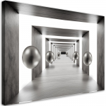 L&otilde;uendiprint Tunnel silver balls 3D 60x40 hall v&auml;rv