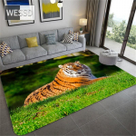 Elutoa kaunistamiseks m&otilde;eldud tiigrivaip Metsloomade 3D p&otilde;randamatt koridoris Pehme magamistoa vaip Voodimatt Avaleht 80x120cm 1pcs