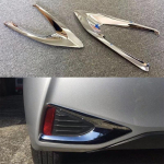 Toyota Yaris Vitz 2017 2018 kroomitud esiudutulelaterna katte raamile ABS v&auml;lisk&uuml;ljele front foglight cover gray