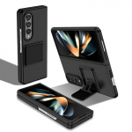 Galaxy Z Fold 3 &uuml;mbris koos sisseehitatud tugijalgaga, kaamerakaitse kriimustusvastase &uuml;mbrisega must sinine roheline punane kokkuklapitav 4 5g for Galaxy Z Fold 4 must