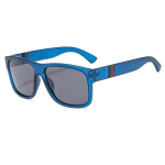 Uus Creative UV400 ruudukujuline raam Unisex Classic Outdoor Casual Meeste Mood S&otilde;iduprillid Polariseeritud p&auml;ikeseprillid H&auml;sti valmistatud sinine