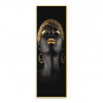 Aafrika naise plakat hoiab k&auml;es kuldehteid vanaaegseid l&otilde;uendimaale Elutoa kunstdekoratsiooni seinamaal koduseinte kaunistamiseks Esteetiline 20cm&times;40cm NoFrame