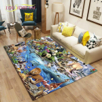 Loomamaailm Elutoa vaibad Magamistoa Suur vaip Lapsed M&auml;nguala Vaibad Lastetuba M&auml;ng P&otilde;randamatid 150cm x 200cm