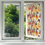 V&auml;rviline aknakile privaatsus staatiline klammerduv mittekleepuv kile vitraaž Vin&uuml;&uuml;lkile p&auml;ikest varjav aknakleebis kaunistus 45*100cm