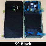 Tagaklaasi asendusklaas G965 G960 aku tagauks koos kaamera objektiiviga CE kleebis Samsung Galaxy S9 S9+ jaoks S9 Black