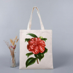 T&uuml;drukute kott Uus 2022. aasta lilletr&uuml;kk &otilde;pilastele, raamat, ostukotid, kott Eco Canvas, naiste suur &otilde;lakott, puuvillasest riidest k&auml;ekotid 24*26cm