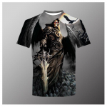 Summer Horror Skull 3D Print Meeste T-s&auml;rk avara O-kaelusega l&uuml;hikeste varrukatega Skull Street Rock Hip Hop Top ja T-s&auml;rk meeste riided 6X S