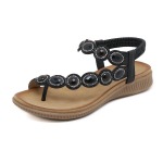 Sandaalid Bohemian Rhinestone Mugavad &uuml;mara peaga mere&auml;&auml;rsed puhkusejalatsid 36 must