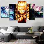 5 Panel Jaapani Anime Mordern Dekoratsiooniplakatid Seinakunst L&otilde;uend HD-print Kodukaunistused Maalid Modulaarsed elutoa pildid 30x40cm*2 30x60cm*2 30x80cm*1