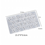 Silikoonist kirjaga v&otilde;tmehoidja vorm Alfabeet ehete ripats Vaigust epoks&uuml;valuvorm s