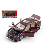 1/32 skaalaga LEXUS LS500 survevalu sulamist automudel, poiste metallist m&auml;nguauto simulatsiooniauto mudeli kaunistus koos tagasit&otilde;mbeheli ja valgusega 1/32-16.5x7x4.5cm punane