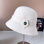 Prantsuse elegantne Austraalia villane &auml;mbrim&uuml;ts naiste mood ehetega silinder Soe viltk&uuml;bar vintage valamum&uuml;ts 56-58cm valge