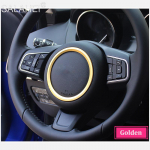 For Jaguar XF X760 XE X260 F-pace X761 E-PACE X540 R Sport Logo Trim Cover Car Steering Wheel Emblem sticker badge Decorate kuld