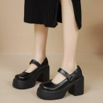 Platvorm Lolita Shoes Pumps Naiste Mary Janes Kingad K&otilde;rged kontsad Jaapani stiilis vintage t&uuml;drukute pandlaga rihm Oxfordi kingad naistele 37 beige