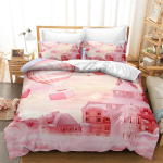 3D Modern Romantic Love Series voodipesukomplekt &auml;sja abiellunud toa tekk ja padjap&uuml;&uuml;r AU240 * 270 Super Size paarituba Pehme kodukaunistus AU Double 180x210cm