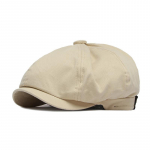 Briti stiilis ajalehem&uuml;ts Meeste puuvillane Ascot Cap Beckham Meeste Kevadsuvi Vintage kaheksanurkne lame m&uuml;ts