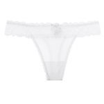 CINOON naiste seksikad pitsist alusp&uuml;ksid madala v&ouml;&ouml;kohaga aluspesu stringid naiste G string armas pesu kiusatus l&auml;bipaistev intiimne one size valge