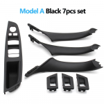 7 tk Komplekt Vasakpoolse Rooliga Salongi K&auml;etugi Uksek&auml;epideme Paneel Sisemine Liistukate BMW 5. Seeriale F10 F11 F18 520i 523i 525i 528i Model A Black