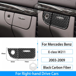 Mercedes Benz E-Class W211 2003-2009 Carbon Fiber Center Control &otilde;hukonditsioneeri &otilde;hutusava esitulede l&uuml;liti trimmikate jaoks Key Lock RHD