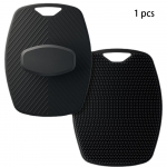 Pehme silikoonist kehakoorija k&auml;eshoitav du&scaron;ipuhastushari &Otilde;rn n&auml;okoorija ja massaaž igat t&uuml;&uuml;pi nahale must