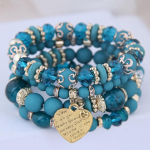 Bohemian Crystal Beads Strand k&auml;ev&otilde;rud Naistele T&uuml;drukutele Etniline Elupuu Charm Wrap K&auml;ev&otilde;ru Pulseira Feminina