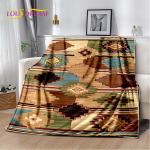 Bohemia Nordic Persia seeria pehme pl&uuml;&uuml;sist tekk, flanelltekk elutuppa magamistuppa voodi diivan, piknikukate 75cm x 90cm