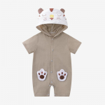 Imiku kombinesoon J&auml;nes Lehm Romper Loom Tiiger armas kass Print T&uuml;druk Poiss Puuvillane Kost&uuml;&uuml;m Vasts&uuml;ndinu Ronimine J&auml;nku Rompers Summer 90