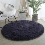 Punane vaip &uuml;mmargune pehme kohev vaip Soliidne mitmev&auml;rviline &uuml;mmargune diivanilaua vaip Palus lastetoa vaibad Shaggy m&auml;ngumatt Armas Diameter 140cm