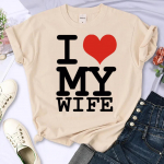 i Love My Family Letter Print T-s&auml;rk naiste Jaapani t-s&auml;rgid naiste t&auml;navar&otilde;ivad Jaapani mangar&otilde;ivad M