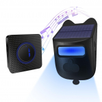 P&auml;ikeseenergia sisses&otilde;idutee alarm 984 jalga pikamaa juhtmevaba s&otilde;idutee alarm IP60 ilmastikukindel infrapuna 1 Sensor and 1 Receiver EU Plug must