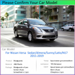 for Nissan Versa Sedan Latio Sunny Almera N17 2011~ 4pcs Car Fender Mudguard Mud Flaps Guard Splash Flap Car