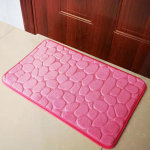 1tk Vannitoa vaip wc p&otilde;randamatt korall samet libisemisvastane matt wc p&otilde;randamatt munakivist tr&uuml;kitud matt majapidamine 40x60cm-1pc roosa