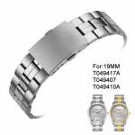 19 mm PRC100 seeria T049417A T049407A T049410A seeria Meeste mudelid Kellarihm Roostevabast terasest rihmaga k&auml;ev&otilde;ru T049 jaoks T049-19MM-Male h&otilde;be