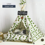 Lemmikloomade telkmaja koeravoodi kaasaskantav eemaldatav pestav teepee kutsikas kass siseruumides &otilde;uekannelite koobas padja ja tahvliga L 5 corner tent