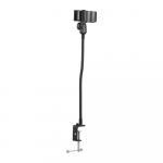 Mikrofoni kronstein Paindlik kronstein Reguleeritava v&otilde;lli tugi Klambriga lauaarvuti mikrofoni alus Live must