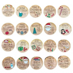 M&auml;rgid Mida teha Kiri tr&uuml;kitud p&uuml;hadekaunistus J&otilde;ulu advendi puidust m&uuml;ntide plaadid A