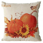 T&auml;nup&uuml;ha padjap&uuml;&uuml;r k&otilde;rvits p&auml;evalill padi linnuprindiga padjakate peidetud t&otilde;mblukuga Rustic Farmhouse Fall Couch Decor padjap&uuml;&uuml;r Bird + Flower