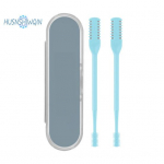 Kahepealine manuaalne ninakarvade eemaldaja &ndash; 360 kraadi p&ouml;&ouml;rlev terav, unisex t&auml;iskasvanutele m&otilde;eldud ninakarvade trimmer 2pcs kollane