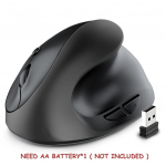Taaslaetav/akuga vertikaalhiir Juhtmeta USB 2.4G parempoolne ergonoomilised hiired s&uuml;learvutite m&auml;ngimiseks m&otilde;eldud Mause'i jaoks