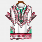 Suvine vintage T-s&auml;rk etnilise stiiliga 3D prinditud meeste naiste l&uuml;hikeste varrukatega O-kaelusega s&auml;rgid vabaaja topid p&uuml;hadeks Suures suuruses topsid Y2k riided S