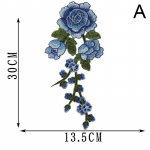 Tikitud DIY Decor Applique Patch Rose &otilde;mblustarbed