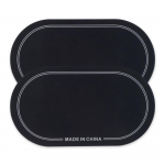 2 komplekti topeltpedaaliga trummipea plaastrid Kulumiskindlad kleebised Isekleepuv trummipea plaaster 18x10cm valge