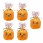 5 tk Lihav&otilde;ttej&auml;nku kinkekott Armsad kaasaskantavad multifilmid K&uuml;&uuml;likuk&otilde;rva flanellist maiuspalad Suupistekingitus maiuspala Kommid, n&ouml;&ouml;riga kott Head lihav&otilde;ttep&uuml;ha kingitus oranž