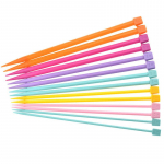 7 paari 25 cm &uuml;he terava otsaga kudumisvardad, sirged alumiiniumist DIY k&auml;sitsi valmistatud kudumisriist, pikk kampsun salli n&otilde;el 7 Pairs
