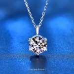 s925 Sterling Silver 2 Carat Moissanite Diamond Ripats Naiste Kaelakee Mood Minimalistlik Kaelus Kaelakee Ehted Kingitus 1 carat