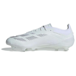 adidas Predator 24 Elite Low FG P&auml;rlmutterv&auml;rvi kollektsioon Unisex tossud Valge Cloud-White H&otilde;bedane-metallik IE1803 42⅔ white