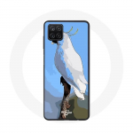 &Uuml;mbris Samsung Galaxy A22 4G Cockatoo Parrots White Birds jaoks
